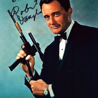 Robert Vaughn as Napoleon Solo in The Man from U.N.C.L.E. – signed 10"x8" photo with COA
