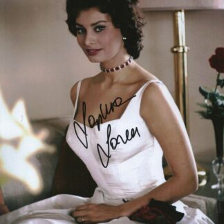 Sophia Loren – signed 10"x8" photo with COA