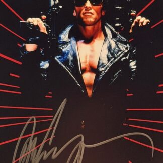 Arnold Schwarzenegger as The Terminator - signed 8"x10" photo with COA