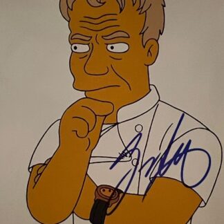 Gordon Ramsay in The Simpsons - signed 10"x8" photo with COA