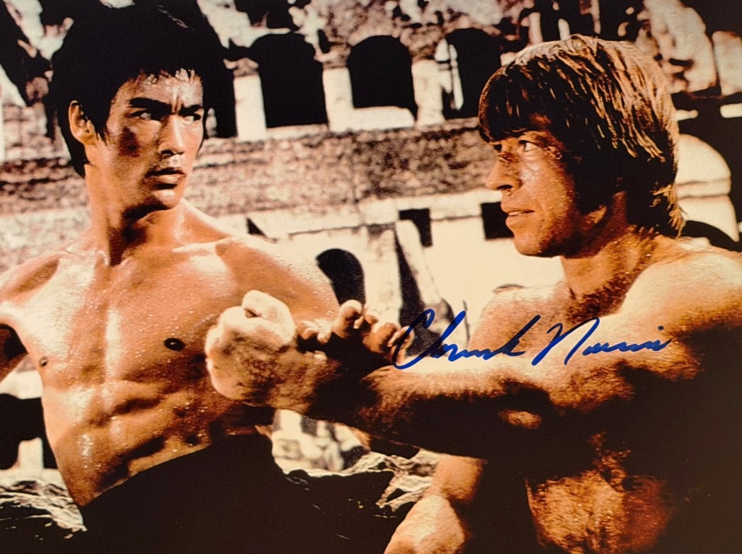 Chuck Norris (with Bruce Lee) - signed 10"x8" photo with COA
