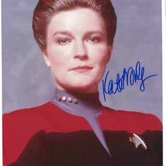 Kate Mulgrew as Captain Kathryn Janeway in Star Trek: Voyager – signed 10"x8" photo with COA