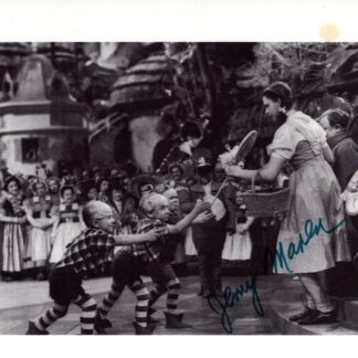 Jerry Maren as Munchkin in The Wizard of Oz - signed 10"x8" photo with COA