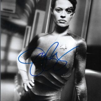 Jeri Ryan as Seven of Nine in Star Trek Voyager – signed 10"x8" photo with COA