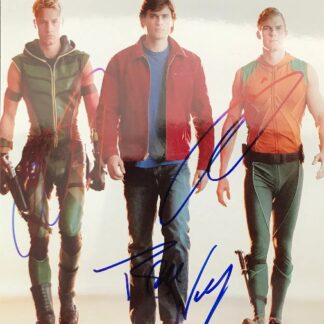 Tom Welling, Alan Ritchson, Sam Jones III in Smallville - signed 10"x8" photo with COA