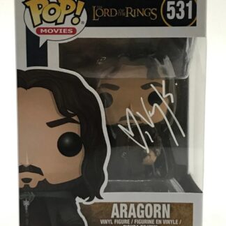 Viggo Mortensen as Aragorn in The Lord of the Rings - signed funko pop #531 - with COA