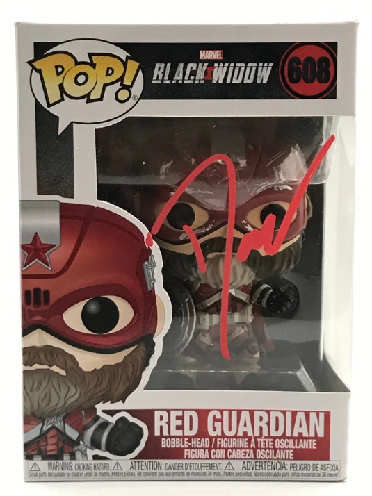 David Harbour as Red Guardian in Black Widow - signed funko pop #608 - with COA