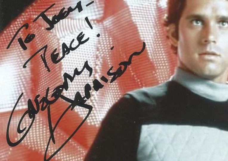 Gregory Harrison in Logan’s Run - signed 10"x8" photo with COA