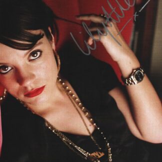 Lily Allen - signed 10"x8" magazine photo with COA