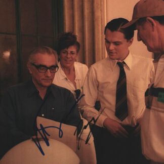 Martin Scorsese & Leonardo DiCaprio – DOUBLE signed 10"x8" photo with COA