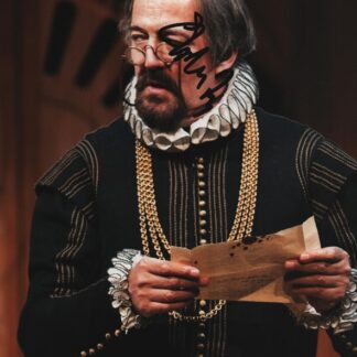 Stephen Fry as Malvolio in Twelfth Night - signed 10"x8" photo with COA