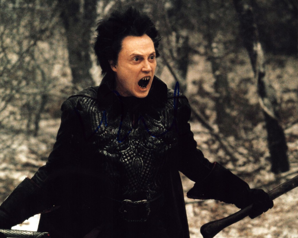 Christopher Walken as the Headless Horseman in Sleepy Hollow - signed 10"x8" photo with COA
