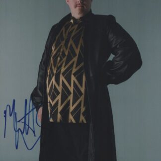 Matt Lucas as Chancellor Dongalor in Kröd Mändoon and the Flaming Sword of Fire (2009) - signed 10"x8" photo with COA