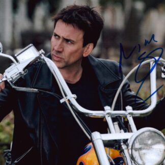 Nicolas Cage: Johnny Blaze in Ghost Rider - signed 10"x8" photo with COA