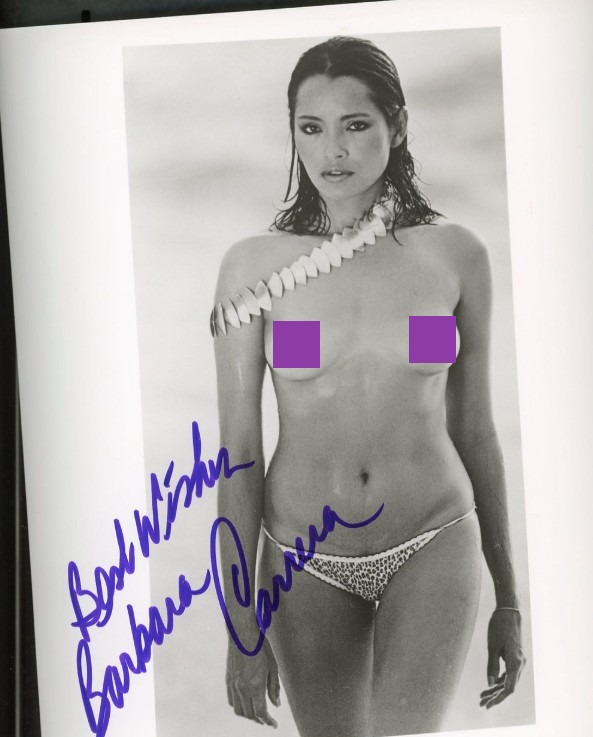 Barbara Carrera - signed 10"x8" photo with COA