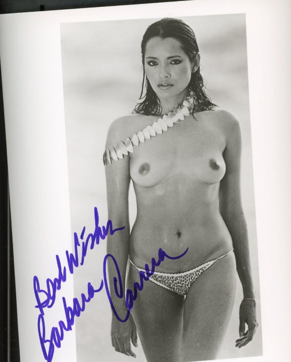 Barbara Carrera - signed 10"x8" photo with COA