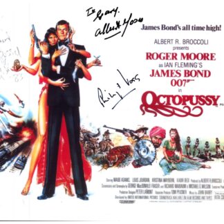 Helene Hunt and Phillip Voss in Octopussy (1983) – DOUBLE signed 10"x8" photo with COA