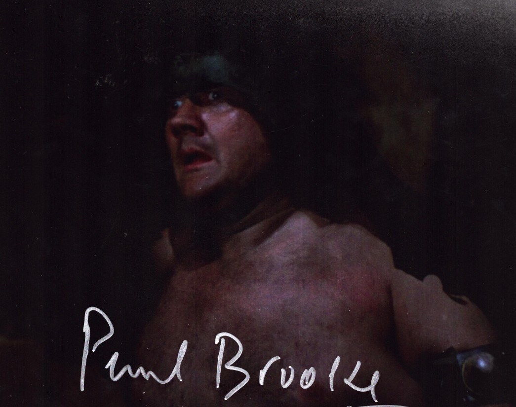 Paul Brooke: Malakili in Star Wars: Return of the Jedi (1983) – signed 10"x8" photo with COA