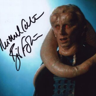 Michael Carter as Bib Fortuna in Return of the Jedi - signed 10"x8" photo with COA