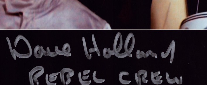 Dave Holland as Grondom Muse in Star Wars A New Hope - signed 10"x8" photo with COA