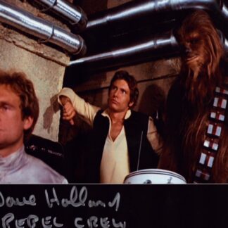 Dave Holland as Grondom Muse in Star Wars A New Hope - signed 10"x8" photo with COA