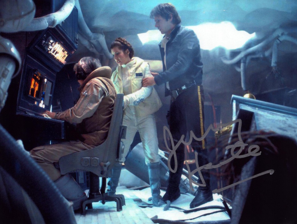 Jerry Harte as Rebel Head Controller in The Empire Strikes Back - signed 10"x8" photo with COA