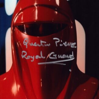 Quentin Pierre as Royal Guard in Star Wars - signed 10"x8" photo with COA