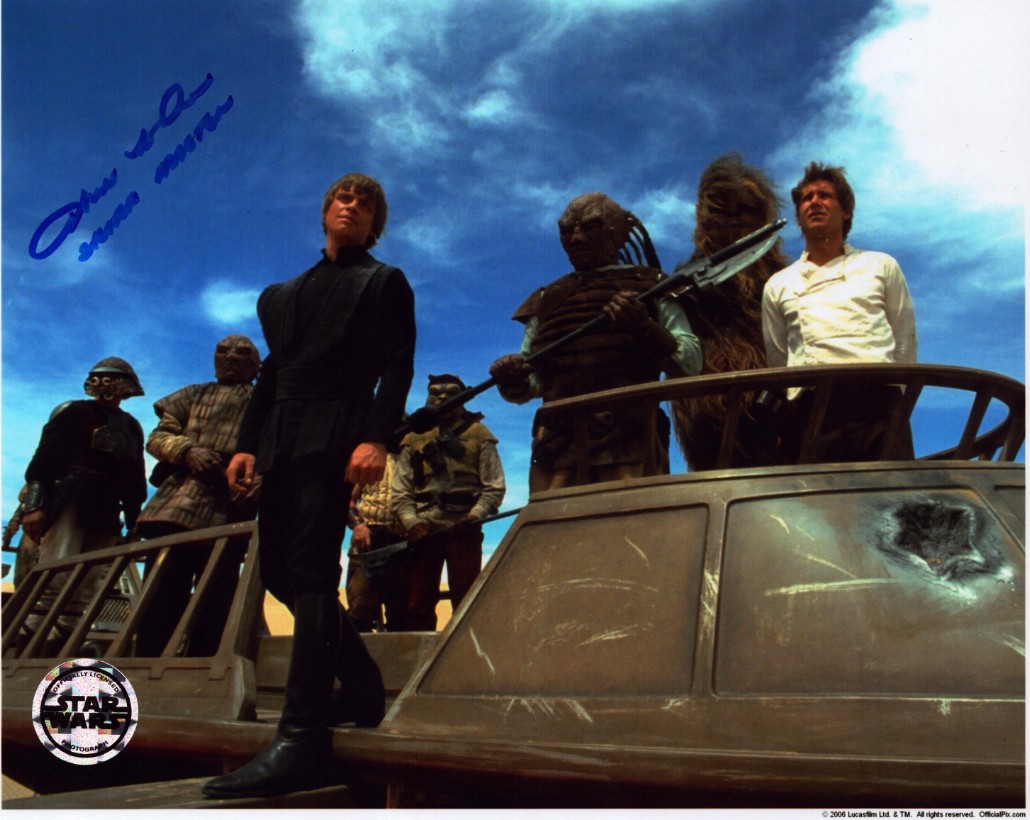 Julius LeFlore as Stormtrooper in Star Wars: A New Hope - signed 10"x8" photo with COA
