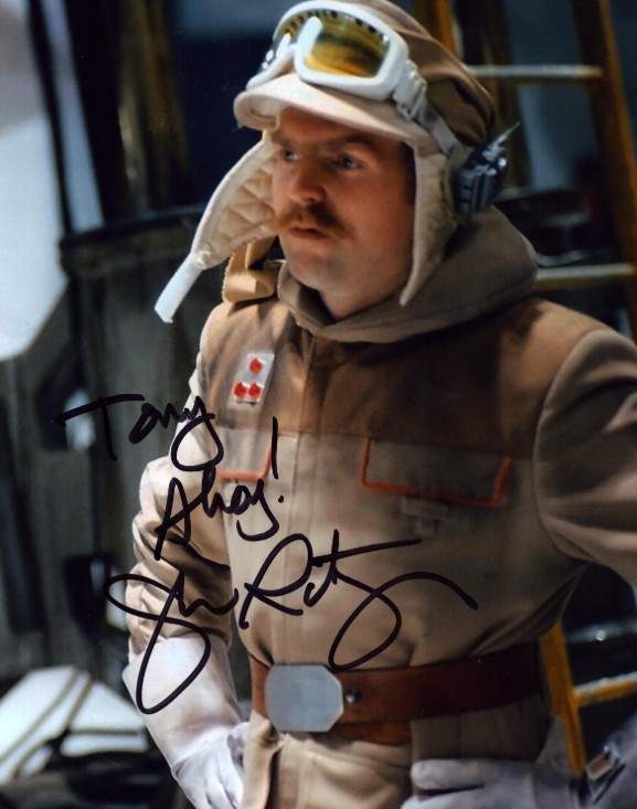 John Ratzenberger as Major Bren Derlin in The Empire Strikes Back - signed 10"x8" photo with COA