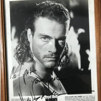 Jean-Claude Van Damme - signed and framed 10"x8" photo