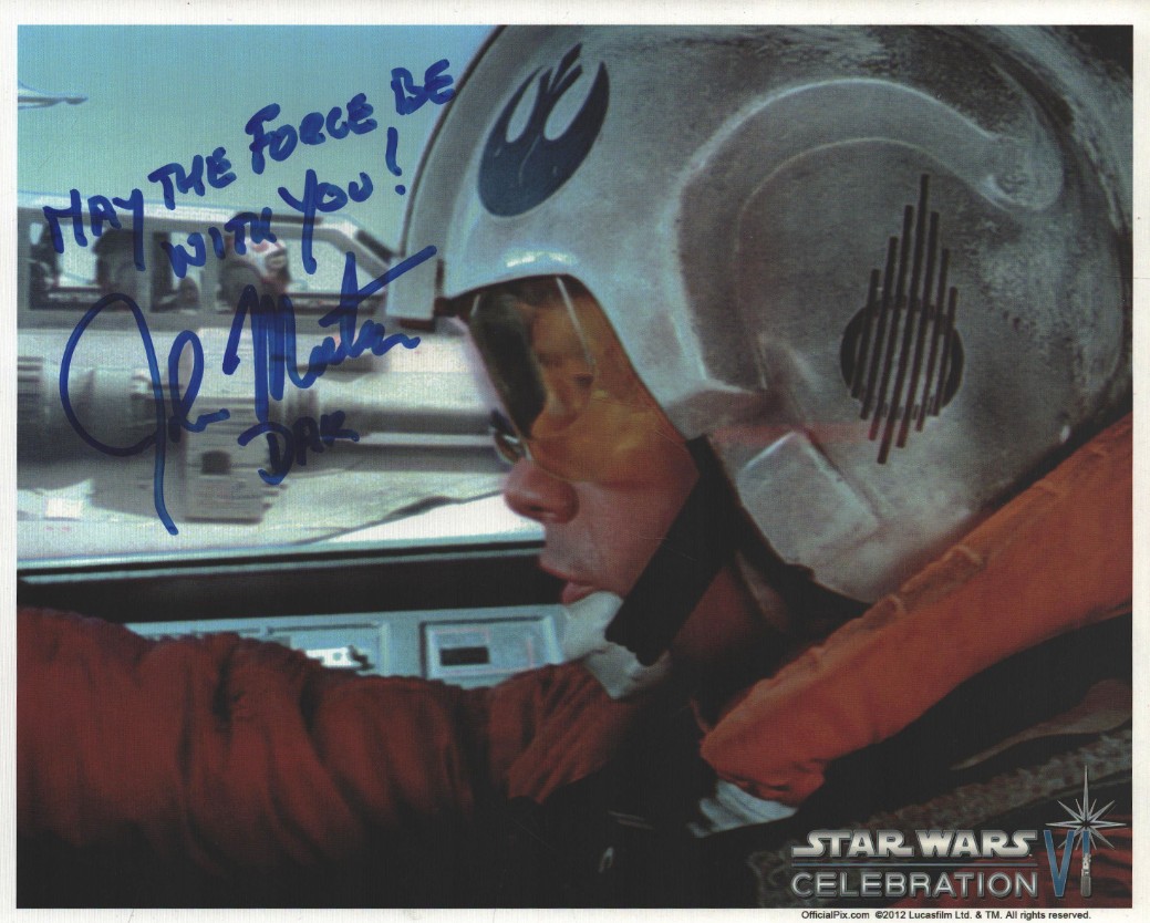 John Morton as Dak Ralter in Star Wars: The Empire Strikes Back (1980) - signed 10"x8" photo with COA
