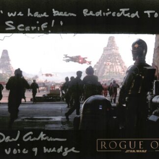 David Ankrum as Wedge Antilles (voice) in Star Wars: A New Hope (1977) - signed 10"x8" photo with COA