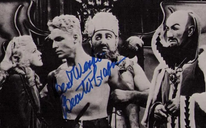 Buster Crabbe as Flash Gordon in Flash Gordon (1936) - signed 10"x8" photo with COA