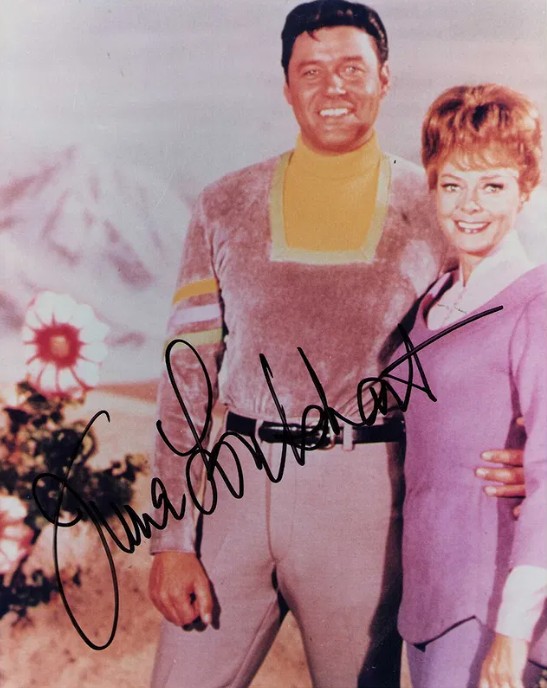 June Lockhart as Dr. Maureen Robinson in Lost in Space (1965) - signed 10"x8" photo with COA