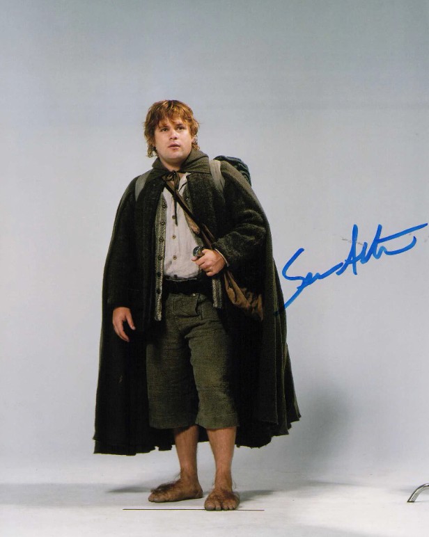 Sean Astin as Samwise Gamgee in The Lord of the Rings - signed 10"x8" photo with COA