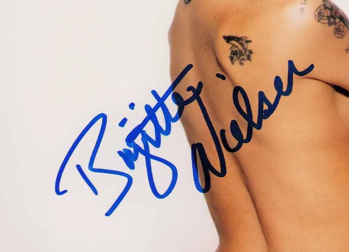 Brigitte Nielsen - signed 10"x8" photo with COA