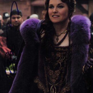 Lucy Lawless as Xena in Xena: Warrior Princess - signed 10"x8" photo with PSA DNA authentication