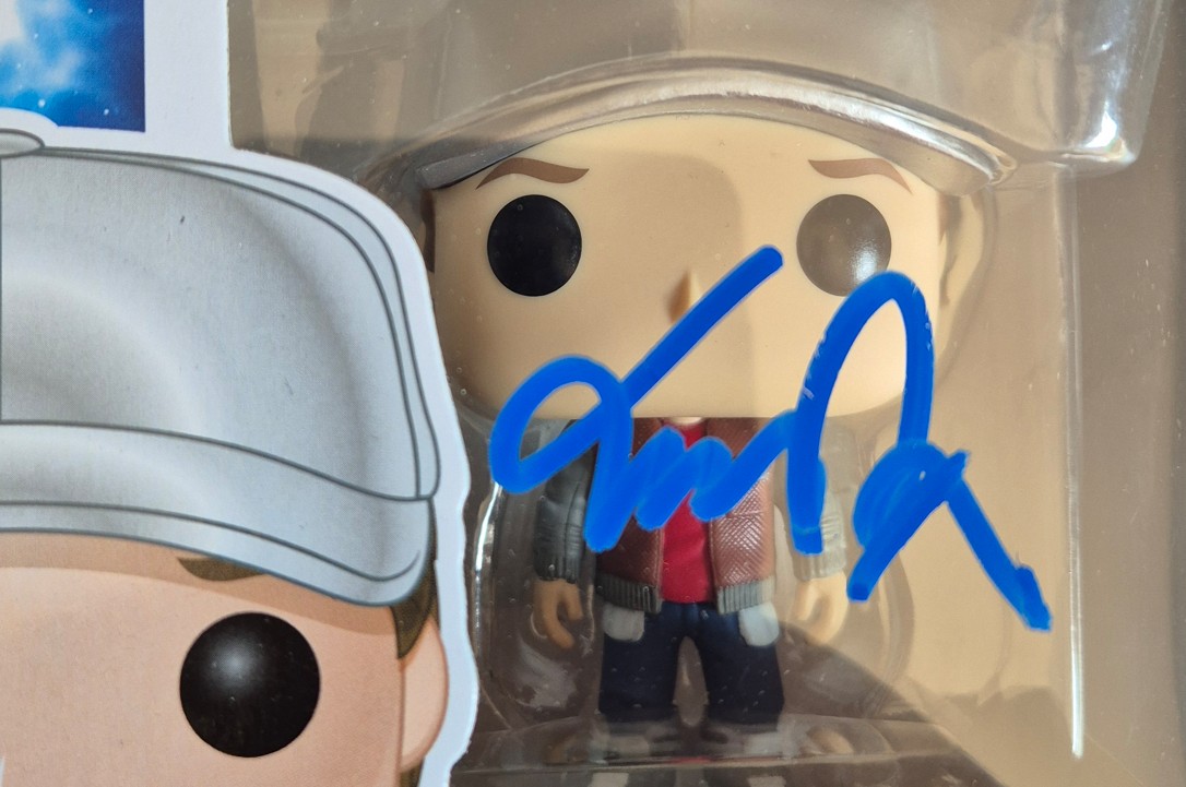 Michael J. Fox as Marty McFly in Back to the Future - signed funko pop #962 - with COA