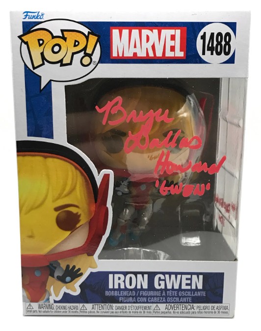 Bryce Dallas Howard as Iron Gwen in Marvel - signed funko pop #1488 - with COA