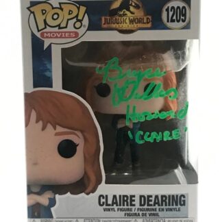 Bryce Dallas Howard as Claire Dearing in Jurassic Park – signed funko pop #1209 with COA