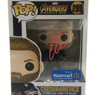Chris Evans as Captain America – signed funko pop #299 with COA