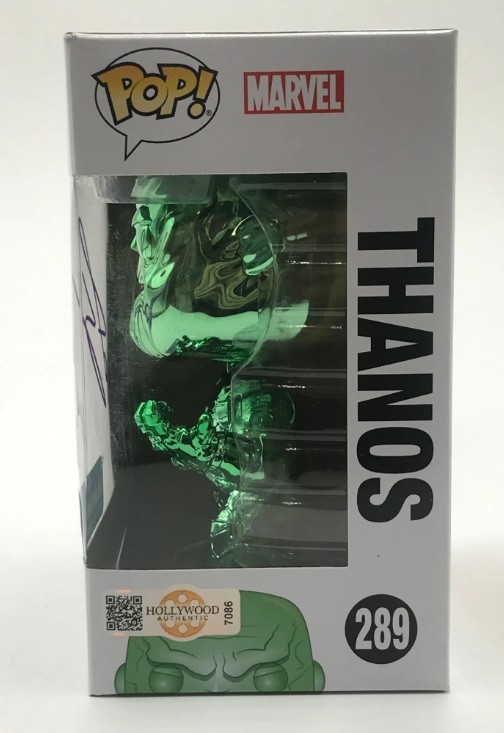 Josh Brolin as Thanos in Marvel – signed funko pop with COA