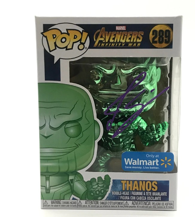 Josh Brolin as Thanos in Marvel – signed funko pop with COA