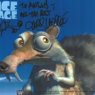 Chris Wedge as Director of Ice Age - signed 10"x8" photo with COA