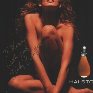 Cindy Crawford – signed 10"x8" photo with COA