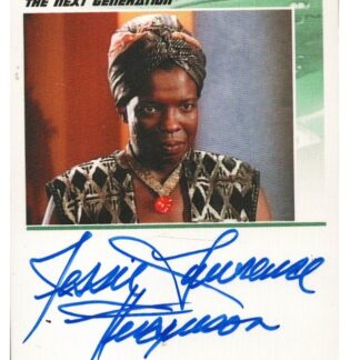 Jessie Lawrence Ferguson as Lutar in Star Trek - signed Trading Card with COA