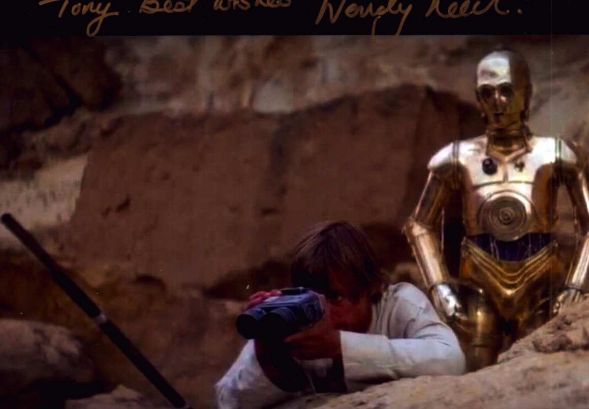 Wendy Leech as U-3PO in Star Wars - signed 10"x8" photo with COA