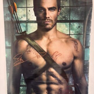 Steven Amell as Oliver Queen in Arrow - signed poster with COA