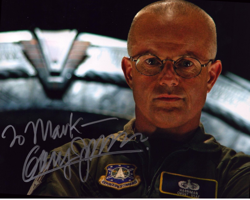 Gary Jones as Walter Harriman in Stargate SG-1 - signed 10"x8" photo with COA