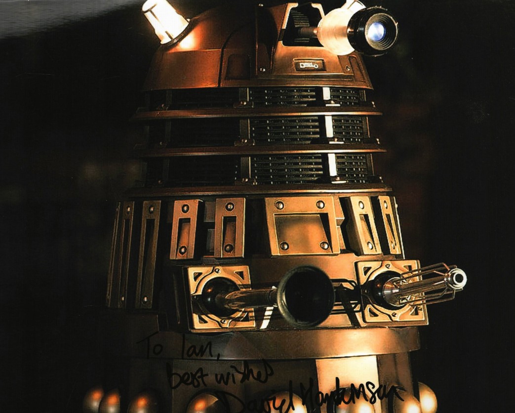 David Hankinson as Dalek Operator in Doctor Who - signed 10"x8" photo with COA